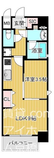 URBANLINK森小路駅前（旧ルネフラッツ森小路駅前）の間取り画像