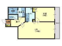 フェルティーシャトー緑橋の間取り画像