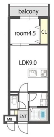 ドゥエリング森小路の間取り画像