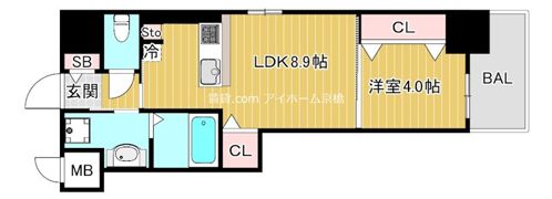 コーポラス京橋の間取り画像