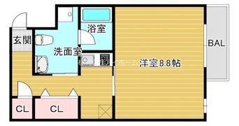 アパートメント京橋の間取り画像
