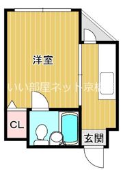 第二松山ハイツの間取り画像