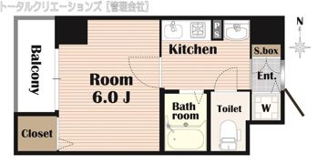 グローディア天満橋の間取り画像