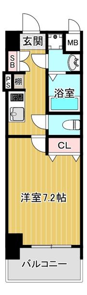 レオンコンフォート天神橋の間取り画像