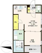 ハーモニーテラス花園東町IIの間取り画像