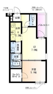 フジパレス住吉長居I番館の間取り画像