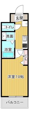 Luxe布施東の間取り画像