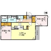 スペチアーレ巽中 B棟の間取り画像