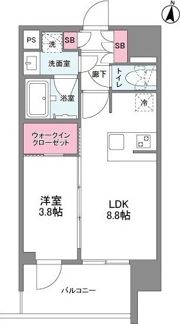 シーズンフラッツ中崎の間取り画像