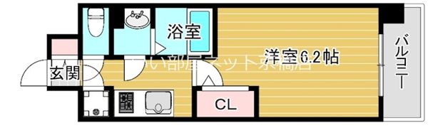 エスリード南森町の間取り画像