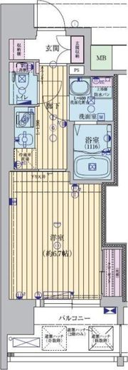 ファーストフィオーレ本町イーストの間取り画像