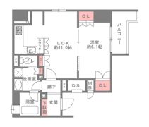 リーガル北堀江 1303号室の間取り画像