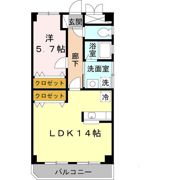 エルロード住吉6号館の間取り画像