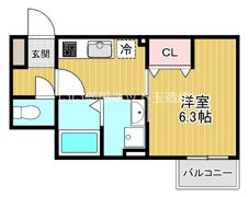 コーポmanta道の間取り画像