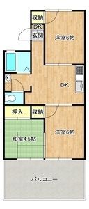 メゾン大久保B棟の間取り画像