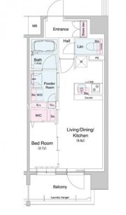 コンフォリア・リヴ南森町Qの間取り画像