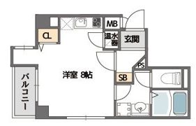 コンフォール南森町の間取り画像
