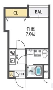 ドゥエリング関目の間取り画像