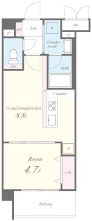 Parvis Flora Tsurumiの間取り画像