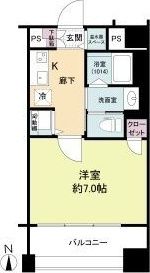 ISM中之島レジデンスの間取り画像