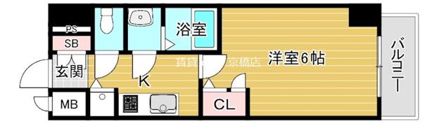 エスリード京橋WESTの間取り画像