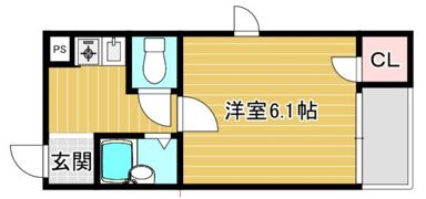 タカノハイム天神橋の間取り画像