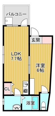 ラチチュード天七の間取り画像