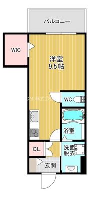 クリエオーレ桃谷の間取り画像