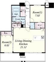 ショウエイ靱の間取り画像