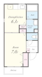 エストレヤ荒川の間取り画像