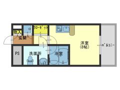 レジュールアッシュ長堀通南の間取り画像