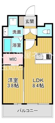 プレサンスOSAKA東成中本ハーヴィルの間取り画像