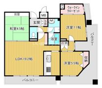 メルベーユ城東の間取り画像