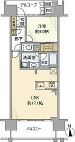 シエリア大阪天神橋の間取り画像