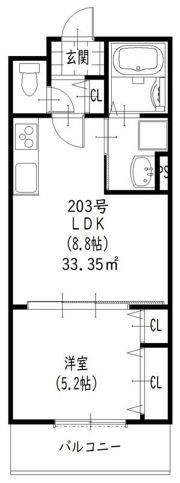 クリエオーレ馬場町の間取り画像