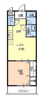 グランシール南寺方の間取り画像