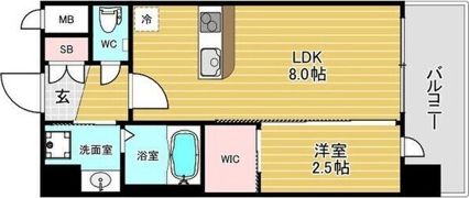セレニテ南堀江エクラの間取り画像