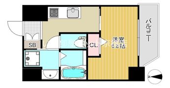 リバーパークフロント天神橋の間取り画像
