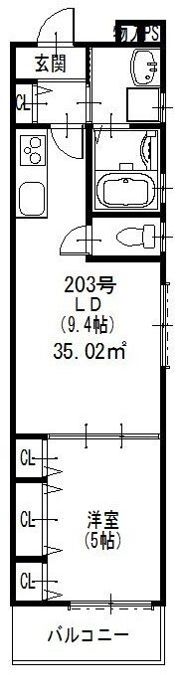クリエオーレ舎利寺の間取り画像