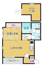 PRIME COURTの間取り画像