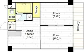 リベラルパレス平野の間取り画像