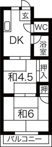 グリーンハイツ加美の間取り画像