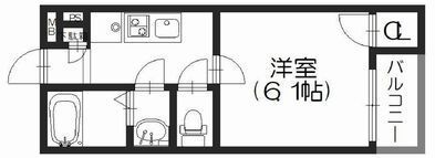 モダンアパートメント平野本町の間取り画像
