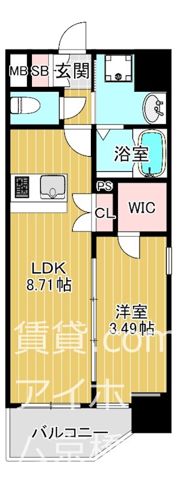 サムティ京橋Clearの間取り画像
