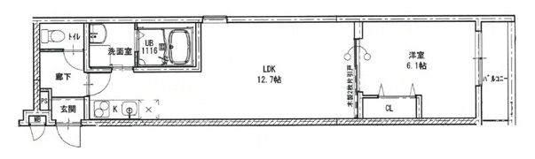 フジパレス旭城北の間取り画像