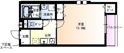 フジパレス太子橋III番館の間取り画像