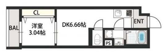 ドゥエリング千林商店街の間取り画像