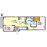 カーサルミノサ駒川の間取り画像