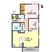 グランピース駒川の間取り画像