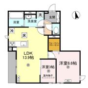 グランピース駒川の間取り画像